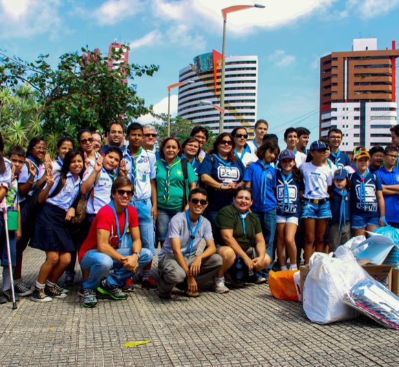Participação dos Escoteiros do Brasil no Limpa Fortaleza 2014