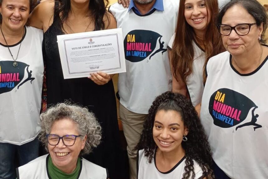 Câmara Municipal de São Paulo homenageia Instituto Limpa Brasil pela atuação na conscientização sobre as mudanças climáticas
